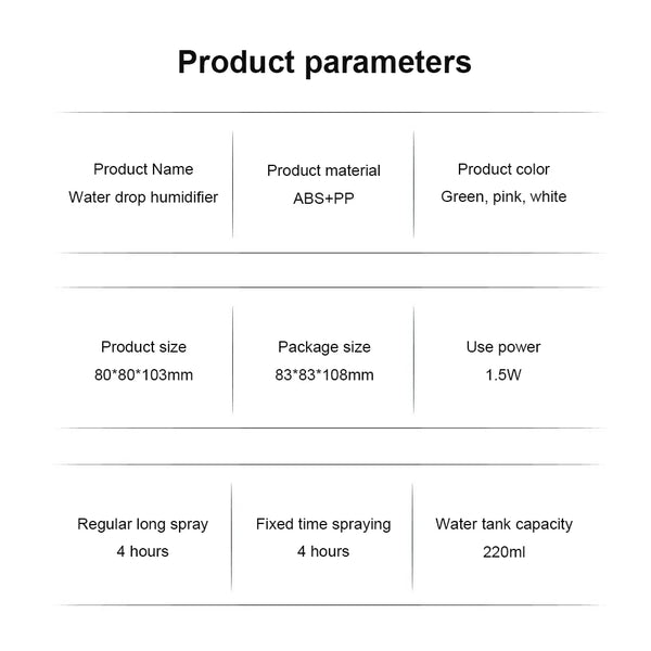 Portable Mini Ultrasonic Humidifier USB Essential Oil