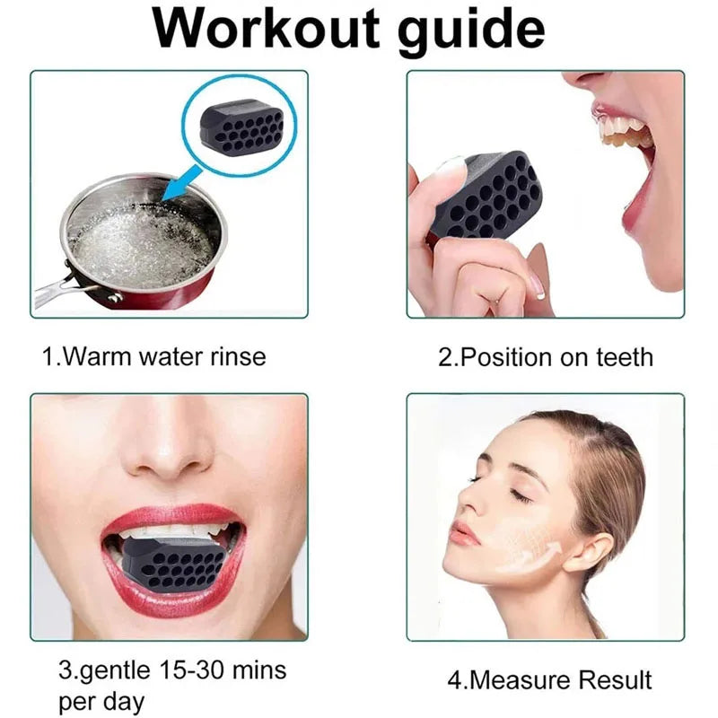 Silicone Jaw Line Exerciser, Face And Neck Muscle Trainer