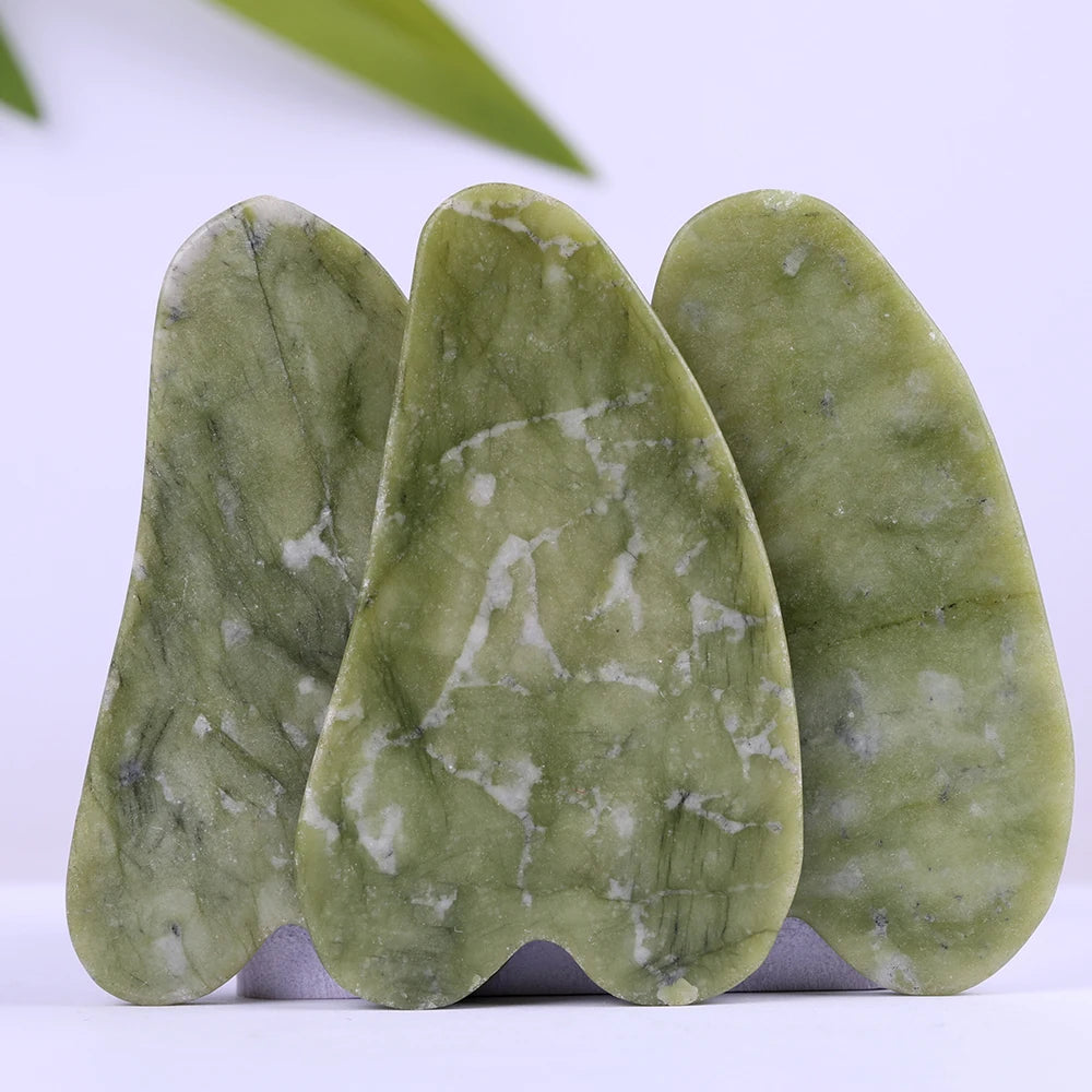 Natural Jade Stone Gua Sha Board Scraper Massage