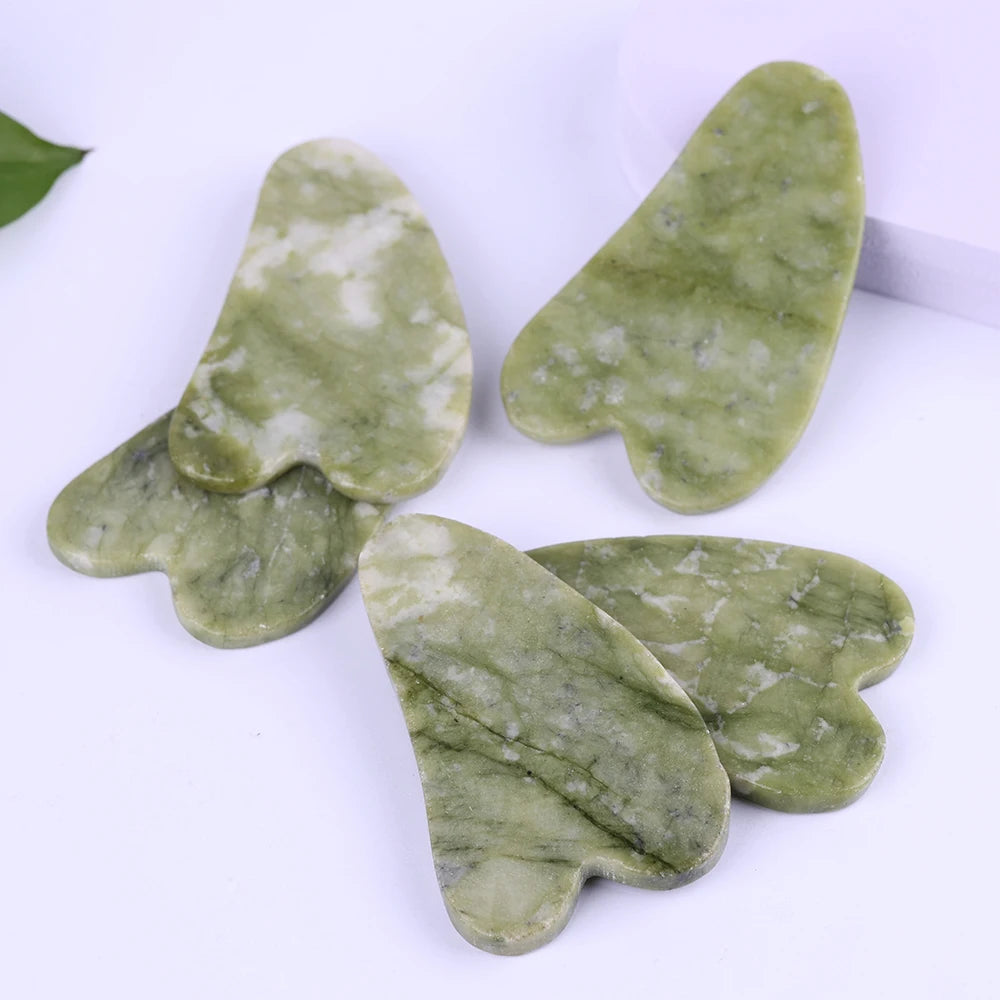 Natural Jade Stone Gua Sha Board Scraper Massage