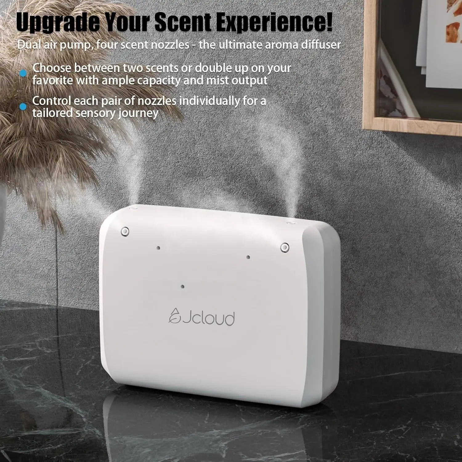 Upgraded Multi-Scent Nozzle Aroma Diffuser with Dual Air Pumps